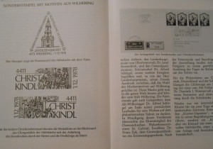 Sonderstempel 1978 für Wilhering und Christkindl Aus dem Jahresbericht Stiftsgymnasium 1978/79