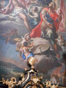 Heiliger Florian Seitenaltar in der Stiftskirche Wilhering