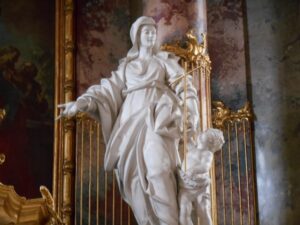 Johannes der Täufer mit seiner Mutter Elisabeth Stiftskirche Wilhering